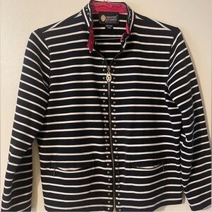 Christine Alexander Striped Black and White Blazer